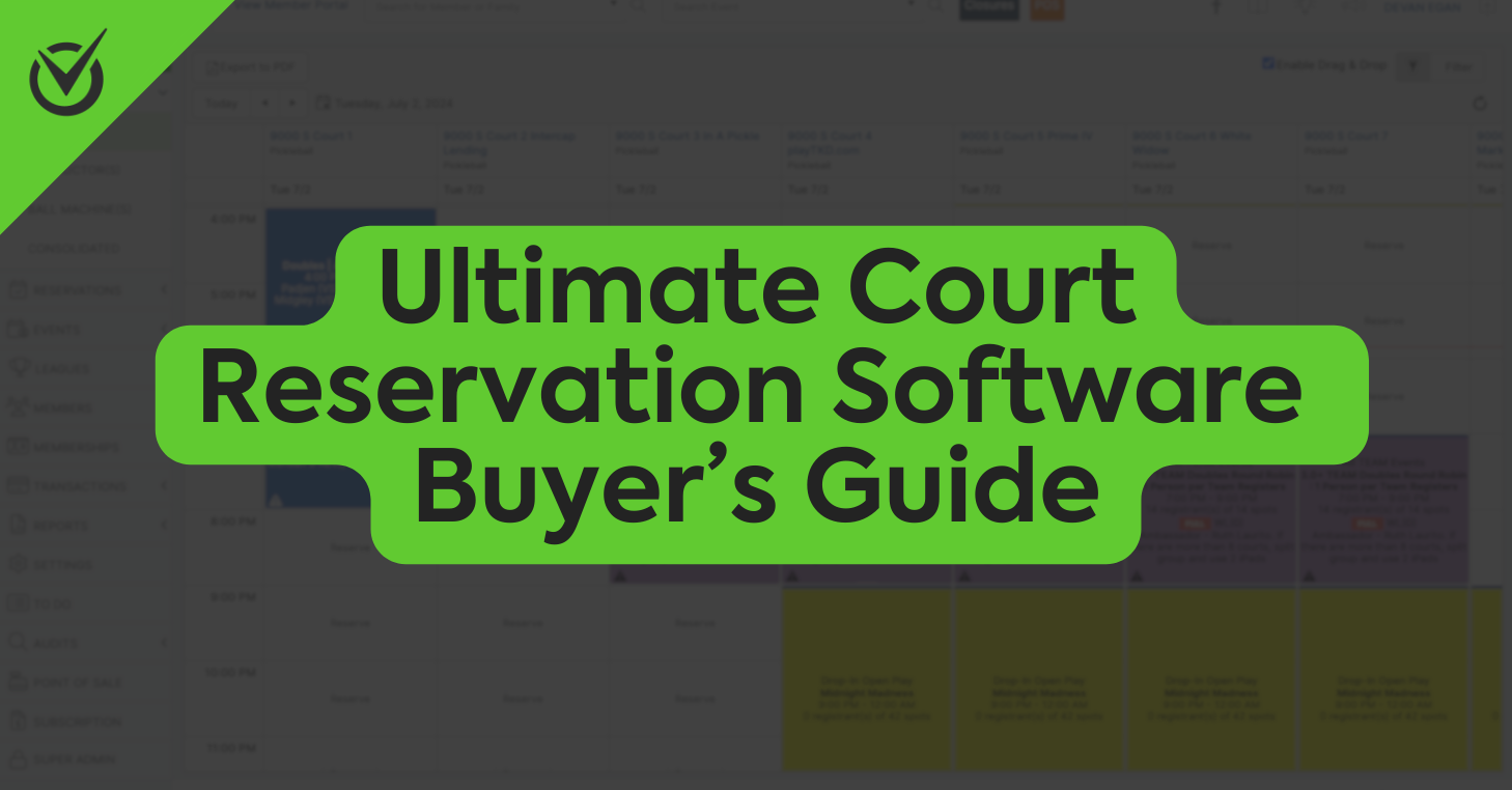 Court Reservation Software Buyer's Guide